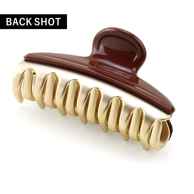 アレクサンドル ドゥ パリ ヘアクリップ レディース ブランド ALEXANDRE DE PARIS ヴァンドームMクリップ ICCM-15571-02-H2 BRUN ヘアアクセサリー_2