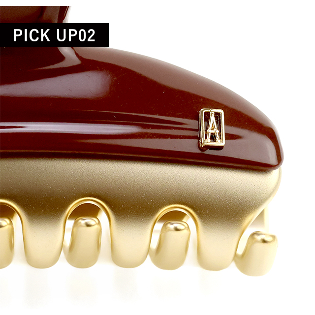 アレクサンドル ドゥ パリ ヘアクリップ レディース ブランド ALEXANDRE DE PARIS ヴァンドームMクリップ ICCM-15571-02-H2 BRUN ヘアアクセサリー_4