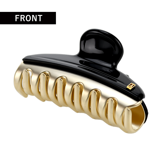 アレクサンドル ドゥ パリ ヘアクリップ レディース ブランド ALEXANDRE DE PARIS ヴァンドームMクリップ ICCM-15571-02-N3 NOIR ヘアアクセサリー_1