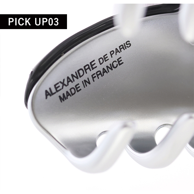 アレクサンドル ドゥ パリ ヘアクリップ レディース ブランド ALEXANDRE DE PARIS ヴァンドームMクリップ ICCM-15571-02-N4 NOIR B ヘアアクセサリー_5