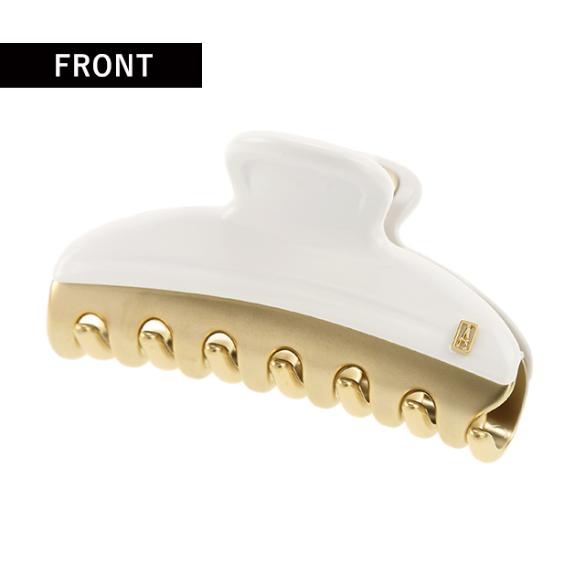 アレクサンドル ドゥ パリ ヘアクリップ レディース ブランド ALEXANDRE DE PARIS ヴァンドームMクリップ ICCM-15571-02-P1 ホワイト ヘアアクセサリー_1