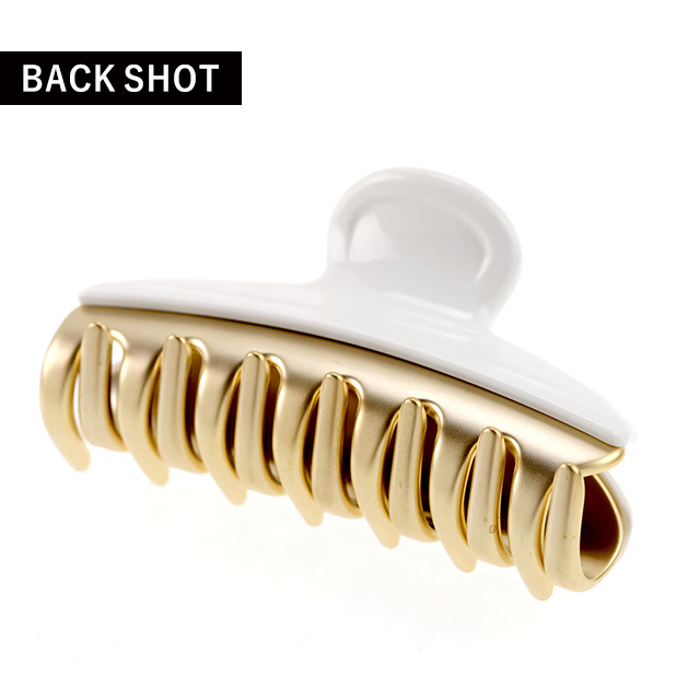アレクサンドル ドゥ パリ ヘアクリップ レディース ブランド ALEXANDRE DE PARIS ヴァンドームMクリップ ICCM-15571-02-P1 ホワイト ヘアアクセサリー_2