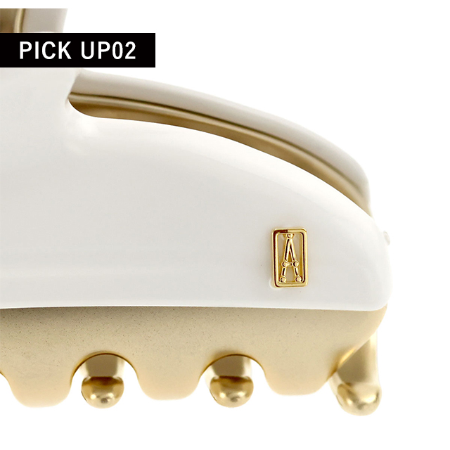 アレクサンドル ドゥ パリ ヘアクリップ レディース ブランド ALEXANDRE DE PARIS ヴァンドームMクリップ ICCM-15571-02-P1 ホワイト ヘアアクセサリー_4
