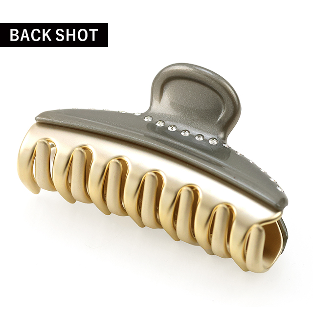 アレクサンドル ドゥ パリ ヘアクリップ レディース ブランド ALEXANDRE DE PARIS ヴァンドームMクリップ スワロフスキー ICCM-15571-03-G5 GRIS PAILLETE ヘアアクセサリー_2
