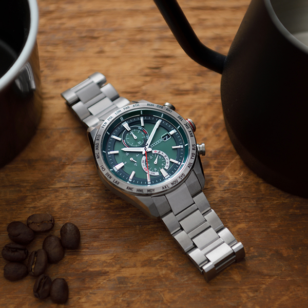 シチズン アテッサ アクトライン エコドライブ電波 チタン 電波