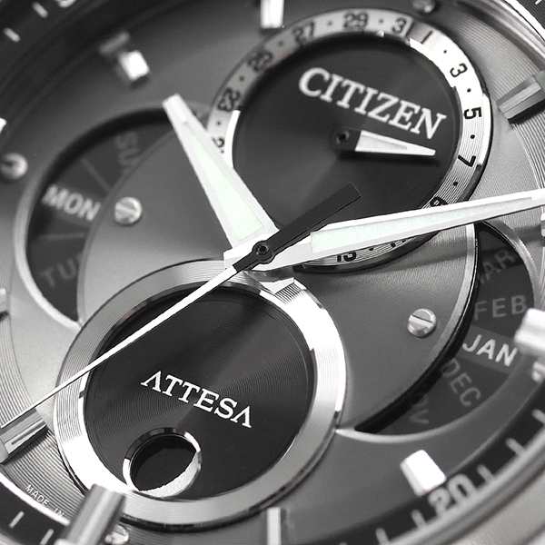 シチズン アテッサ エコドライブ トリプルカレンダー ムーンフェイズ ソーラー メンズ 腕時計 ブランド BU0060-09H CITIZEN  ATTESA｜au PAY マーケット