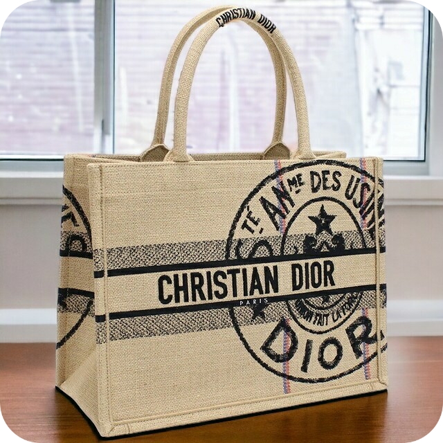 ディオール トートバッグ レディース Christian Dior キャンバス イタリア M1296 ベージュ系 マルチカラー バッグ