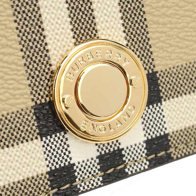 バーバリー 二折財布小銭入付き レディース ブランド BURBERRY ルーマニア 8070417 ARCHIVE BEIGE ベージュ系 マルチカラー 財布_6