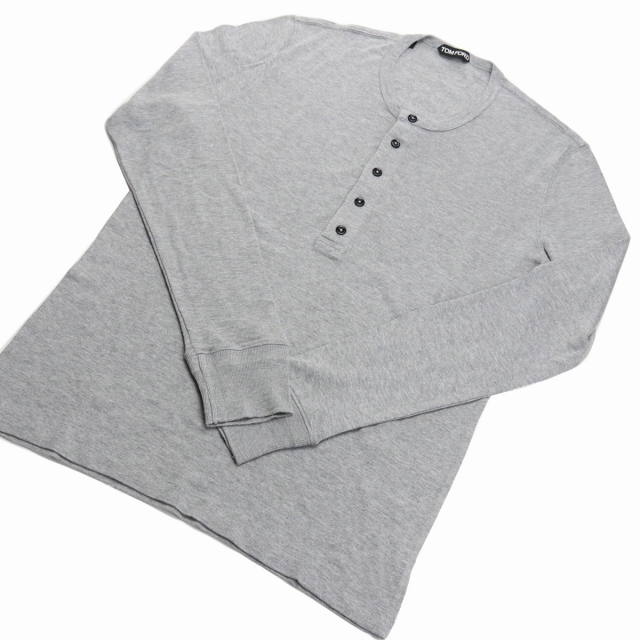 トム フォード 長袖Ｔシャツ メンズ ブランド TOM FORD ポルトガル BY281 グレー系 ウェア 選べるモデル_4