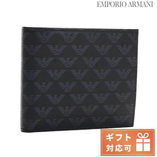 エンポリオ・アルマーニ 二折財布小銭入付き メンズ EMPORIO ARMANI ...