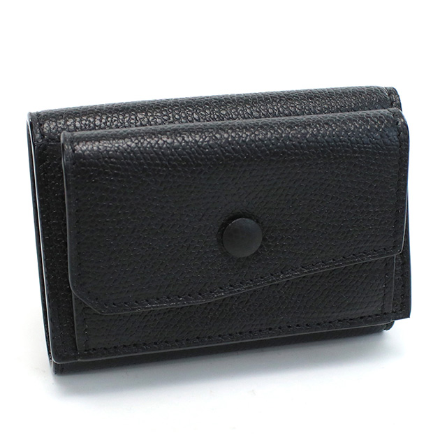 ヴァレクストラ 三折財布小銭入付き レディース ブランド VALEXTRA イタリア V8L26 ブラック 財布_3