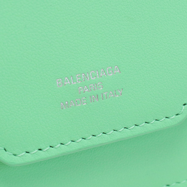 バレンシアガ 三折財布小銭入付き レディース ブランド BALENCIAGA イタリア 736730 グリーン系 財布_6