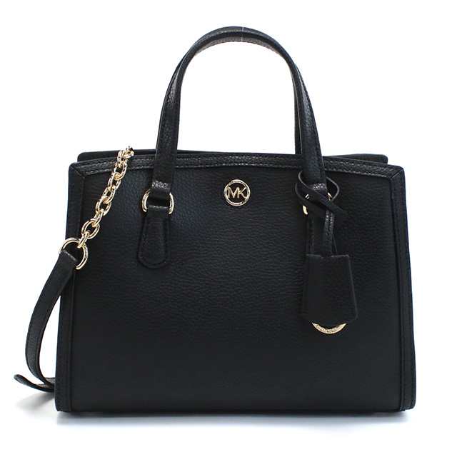 マイケル・コース ハンドバッグ レディース ブランド MICHAEL KORS CHANTAL レザー ベトナム 30F2G7CM1T BLACK ブラック バッグの通販は