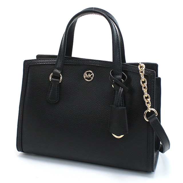 マイケル・コース ハンドバッグ レディース ブランド MICHAEL KORS CHANTAL レザー ベトナム 30F2G7CM1T BLACK ブラック バッグの通販は