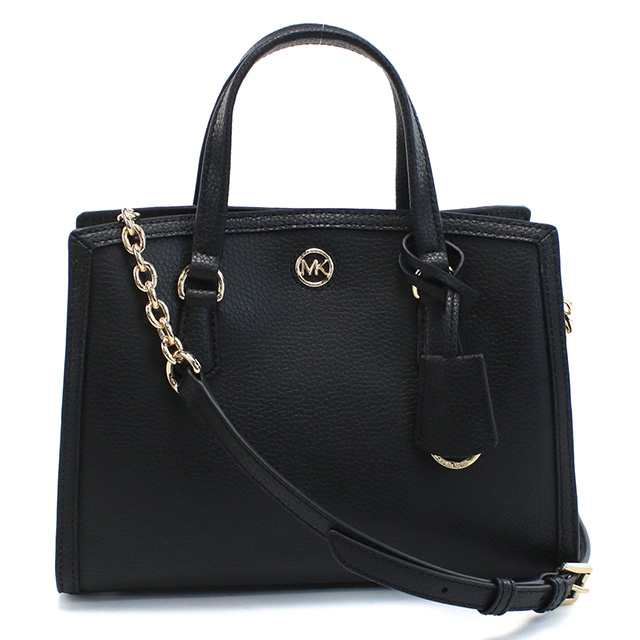 マイケル・コース ハンドバッグ レディース ブランド MICHAEL KORS CHANTAL レザー ベトナム 30F2G7CM1T BLACK ブラック バッグの通販は