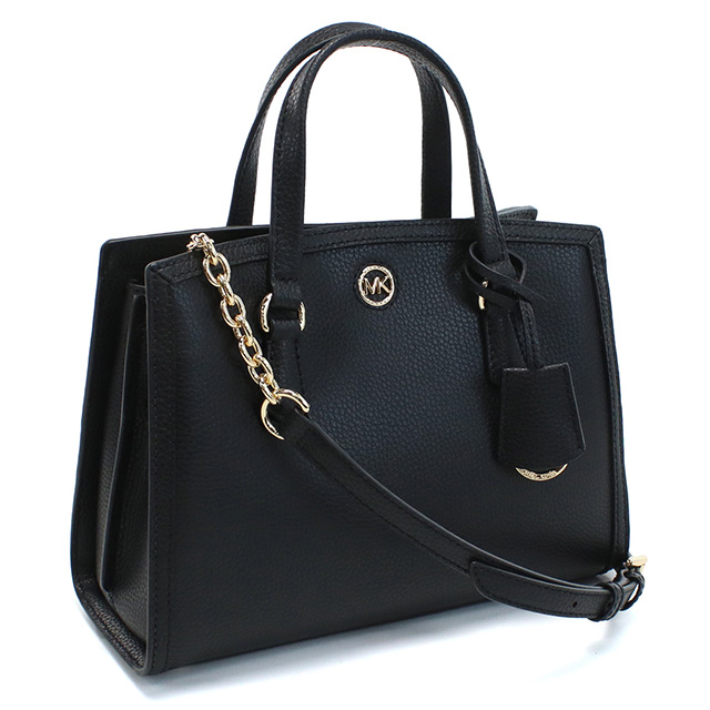 マイケル・コース ハンドバッグ レディース ブランド MICHAEL KORS CHANTAL レザー ベトナム 30F2G7CM1T BLACK ブラック バッグの通販は