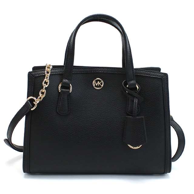 マイケル・コース ハンドバッグ レディース ブランド MICHAEL KORS CHANTAL レザー ベトナム 30F2G7CM1T BLACK ブラック バッグの通販は