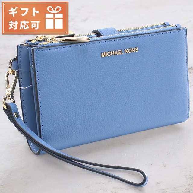 マイケル・コース 長財布ニ折小銭入付き レディース ブランド MICHAEL KORS JET SET レザー ミャンマー 34F9GAFW4L FRENCH BLUE ブルー系