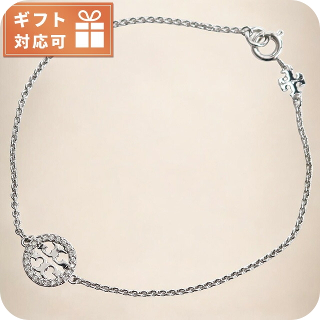 トリーバーチ ブレスレット レディース ブランド TORY BURCH MILLER PAVE 80997 TORY SILVER-CRYSTAL シルバー系 アクセサリー