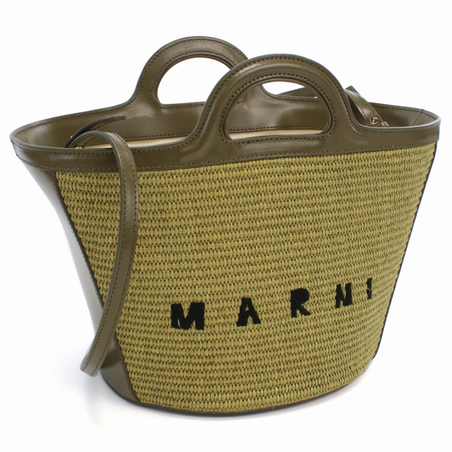 マルニ カゴバッグ レディース MARNI イタリア BMMP0068Q0 カーキ バッグ_4