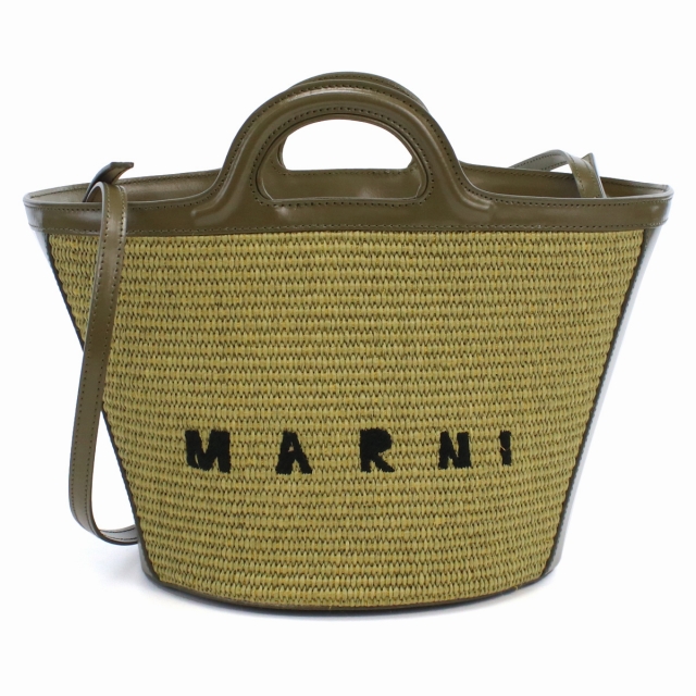 マルニ カゴバッグ レディース MARNI イタリア BMMP0068Q0 カーキ バッグ_5