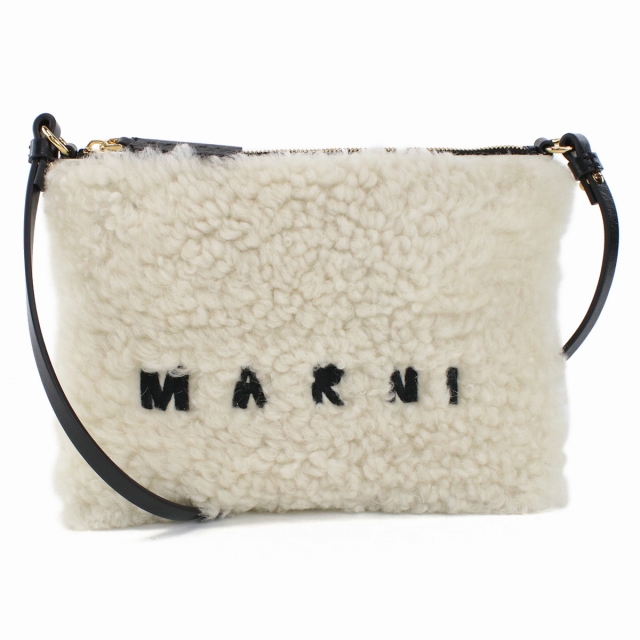 マルニ 斜め掛けショルダーバッグ レディース MARNI ラム レザー イタリア PHMO0011L0 ホワイト系 バッグ_1