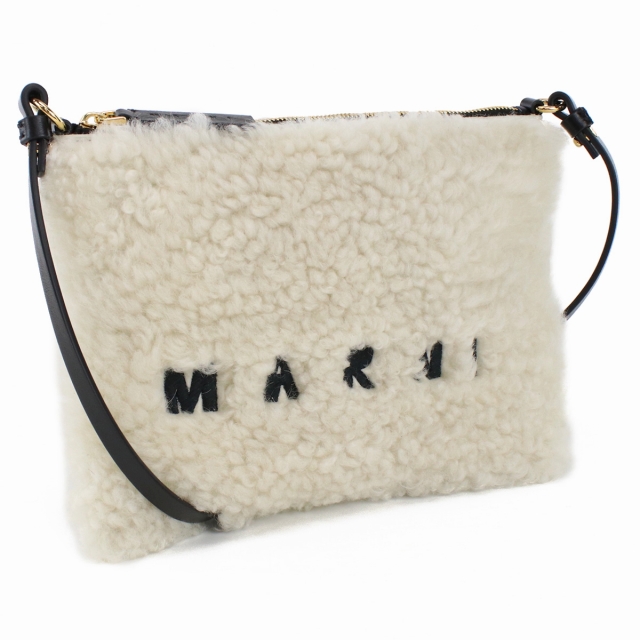 マルニ 斜め掛けショルダーバッグ レディース MARNI ラム レザー イタリア PHMO0011L0 ホワイト系 バッグ_2