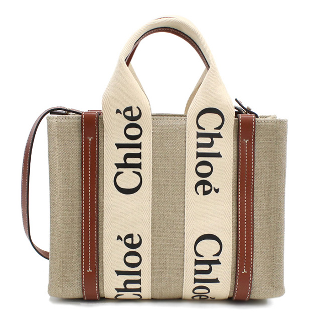 クロエ トートバッグ レディース ブランド CHLOE イタリア CHC22AS397I26 WHITE-BROWN 1 ベージュ系 ブラウン系 バッグ_1