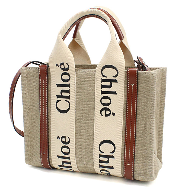 クロエ トートバッグ レディース ブランド CHLOE イタリア CHC22AS397I26 WHITE-BROWN 1 ベージュ系 ブラウン系 バッグ_2