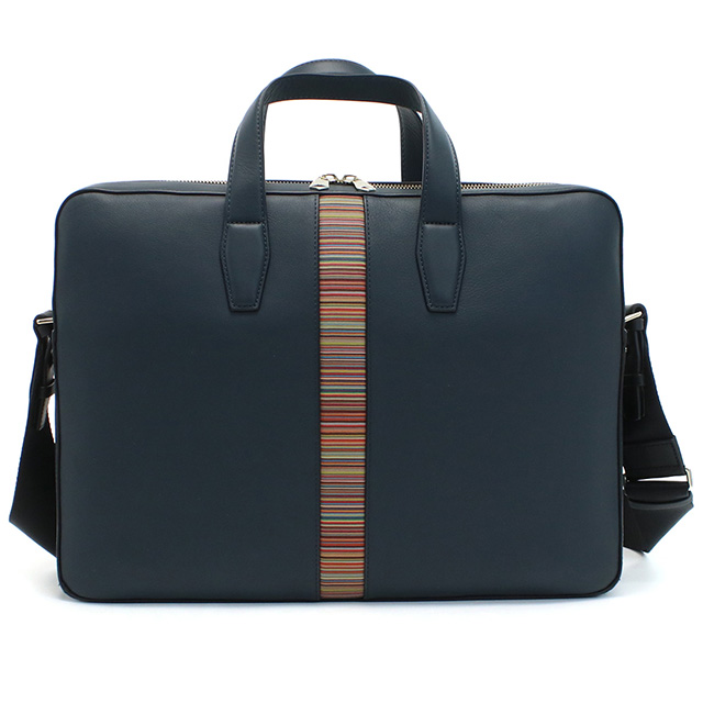 ポール・スミス ブリーフケース メンズ ブランド Paul Smith レザー タイ M1A6603 BLUE ブルー系 バッグ_1