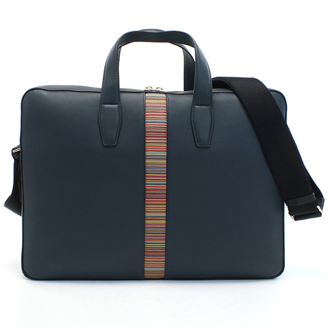ポール・スミス ブリーフケース メンズ ブランド Paul Smith レザー タイ M1A6603 BLUE ブルー系 バッグ_4