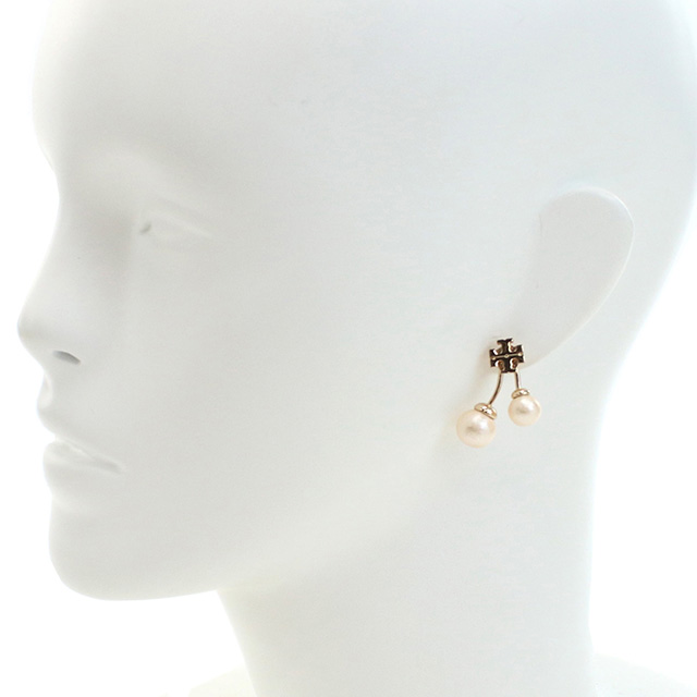 トリーバーチ ピアス レディース ブランド TORY BURCH 147756 TORY GOLD-CREAM ホワイト系 アクセサリー_6
