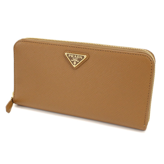 プラダ 長財布ラウンドファスナー レディース ブランド PRADA 1ML506 CARAMEL 財布_2