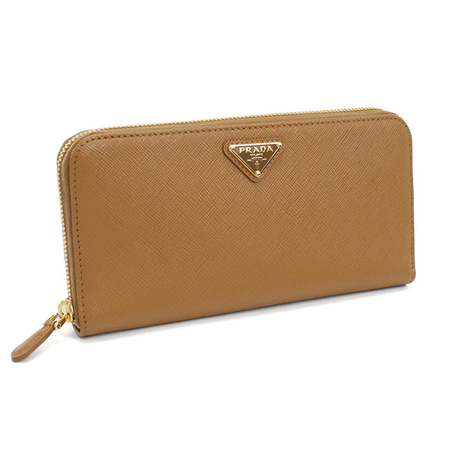 プラダ 長財布ラウンドファスナー レディース ブランド PRADA 1ML506 CARAMEL 財布_3
