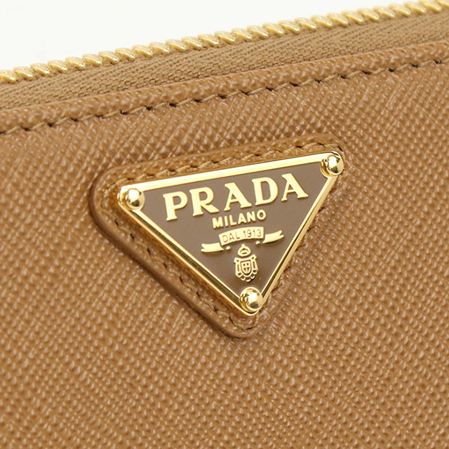 プラダ 長財布ラウンドファスナー レディース ブランド PRADA 1ML506 CARAMEL 財布_4
