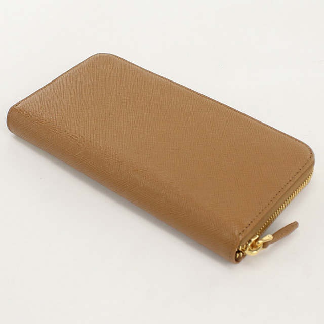 プラダ 長財布ラウンドファスナー レディース ブランド PRADA 1ML506 CARAMEL 財布_6