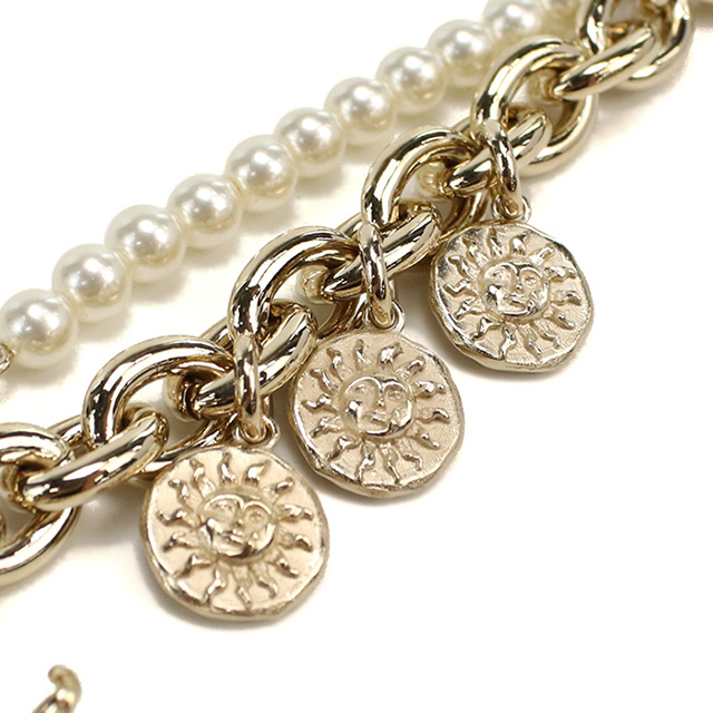 ディオール バッグチャーム レディース ブランド Christian Dior イタリア V1325 GOLD WHITE ゴールド系 ホワイト系 小物_5