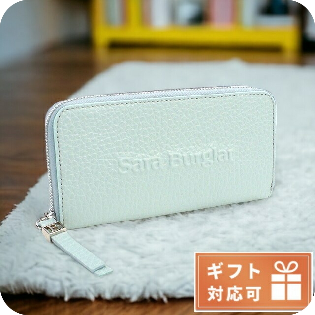 サラバーグラー 長財布ラウンドファスナー レディース Sara Burglar BUFALO LOGO レザー イタリア 110L MARINE ブルー系 財布