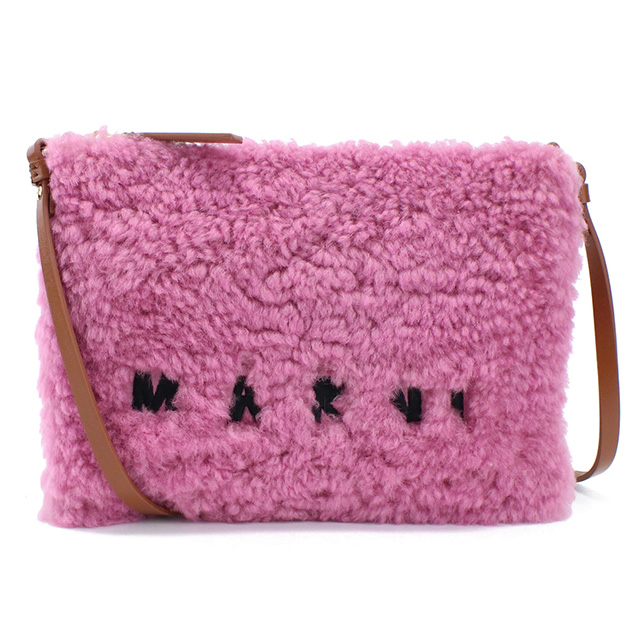 マルニ 斜め掛け ショルダーバッグ レディース ブランド MARNI レザー PHMO0011L0 ピンク系 バッグ_2