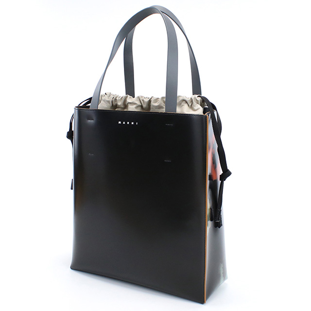マルニ トートバッグ レディース ブランド MARNI レザー イタリア SHMPV02Y02 ブラック マルチカラー バッグ 軽量 手提げ 高級 おしゃれ プレゼント 女性 実用的 かわいい_2