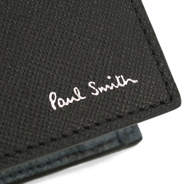 ポール・スミス 二折財布小銭入付き メンズ ブランド Paul Smith レザー M1A4833 ブラック 財布_4