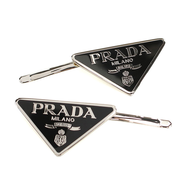 プラダ ヘアクリップ レディース ブランド PRADA 1IF051 ブラック ヘアアクセサリー_2