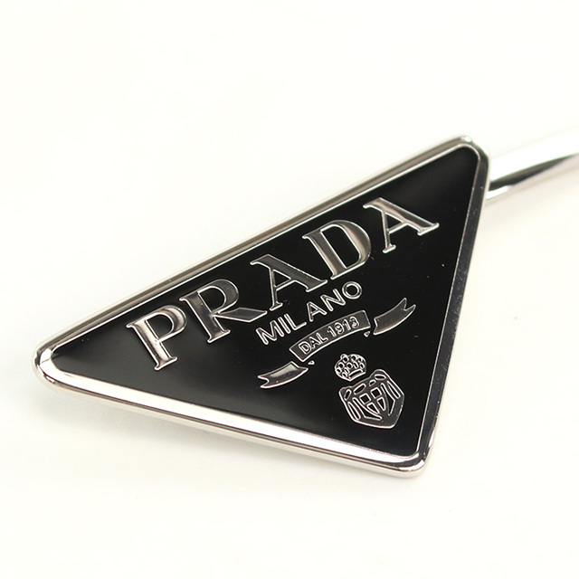 プラダ ヘアクリップ レディース ブランド PRADA 1IF051 ブラック ヘアアクセサリー_4