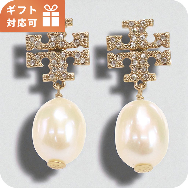 トリーバーチ ピアス レディース ブランド名 TORY BURCH KIRA PAVE PEARL DROP EARRING 60525 ゴールド 付属品