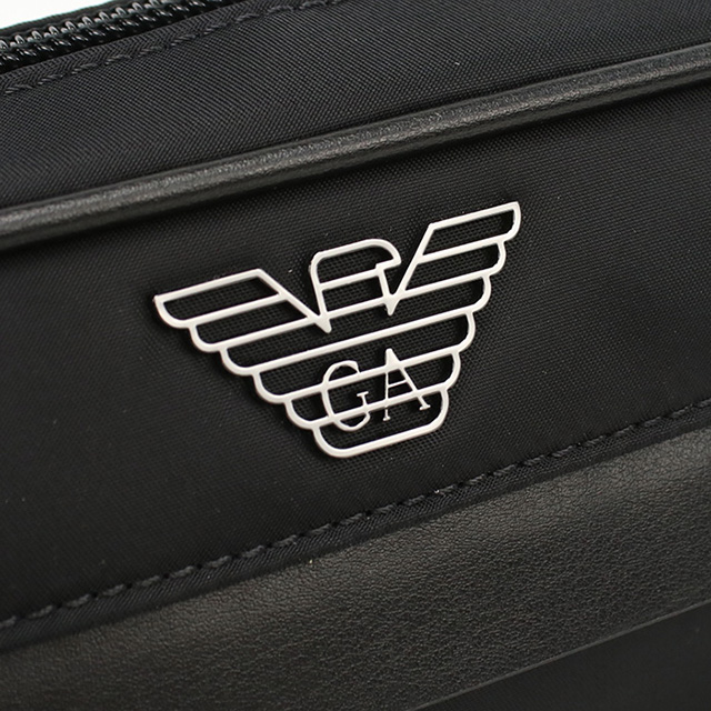 エンポリオ・アルマーニ セカンドバッグ メンズ ブランド EMPORIO ARMANI EM001811 ブラック バッグ ビジネス 軽量 小さめ ミニバッグ ブランド 高級 おしゃれ プレゼント 男性 実用的 かっこいい_4