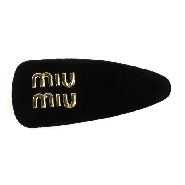 ミュウミュウ バレッタ レディース ブランド MIUMIU 5IF092 ブラック ヘアアクセサリー_2