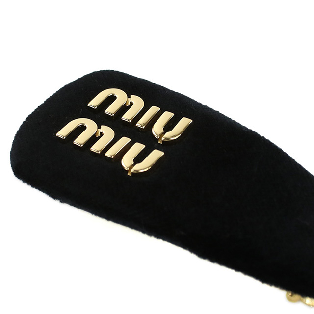 ミュウミュウ バレッタ レディース ブランド MIUMIU 5IF092 ブラック ヘアアクセサリー_3