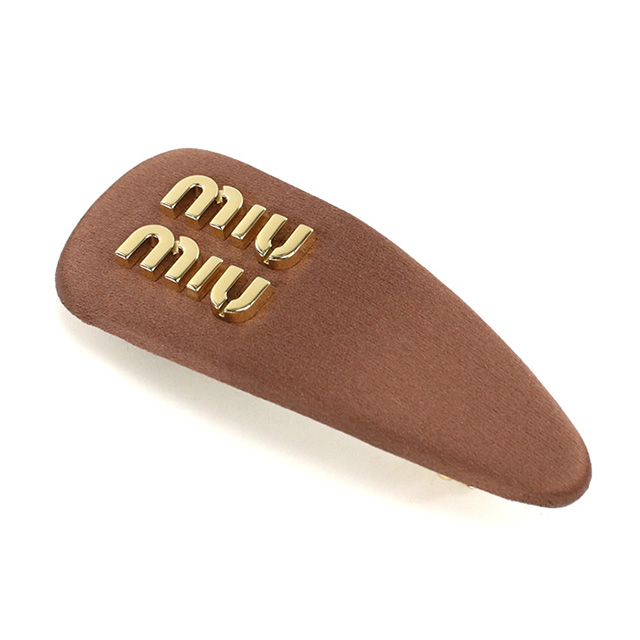 ミュウミュウ バレッタ レディース ブランド MIUMIU 5IF092 ブラウン ヘアアクセサリー_2