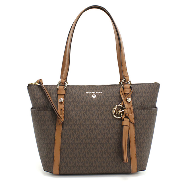 マイケルコース トートバッグ レディース ブランド MICHAEL KORS SULLIVAN 30T0GNXT2B ブラウン バッグ 軽量 手提げ 高級 おしゃれ プレゼント 女性 実用的 かわいい_1