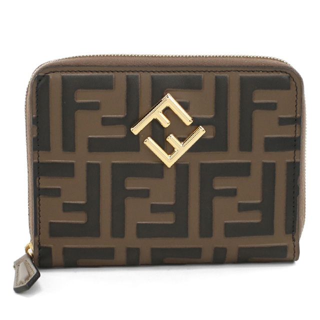 フェンディ ラウンドファスナー財布 レディース ブランド FENDI 8M0508 ブラウン 財布_1